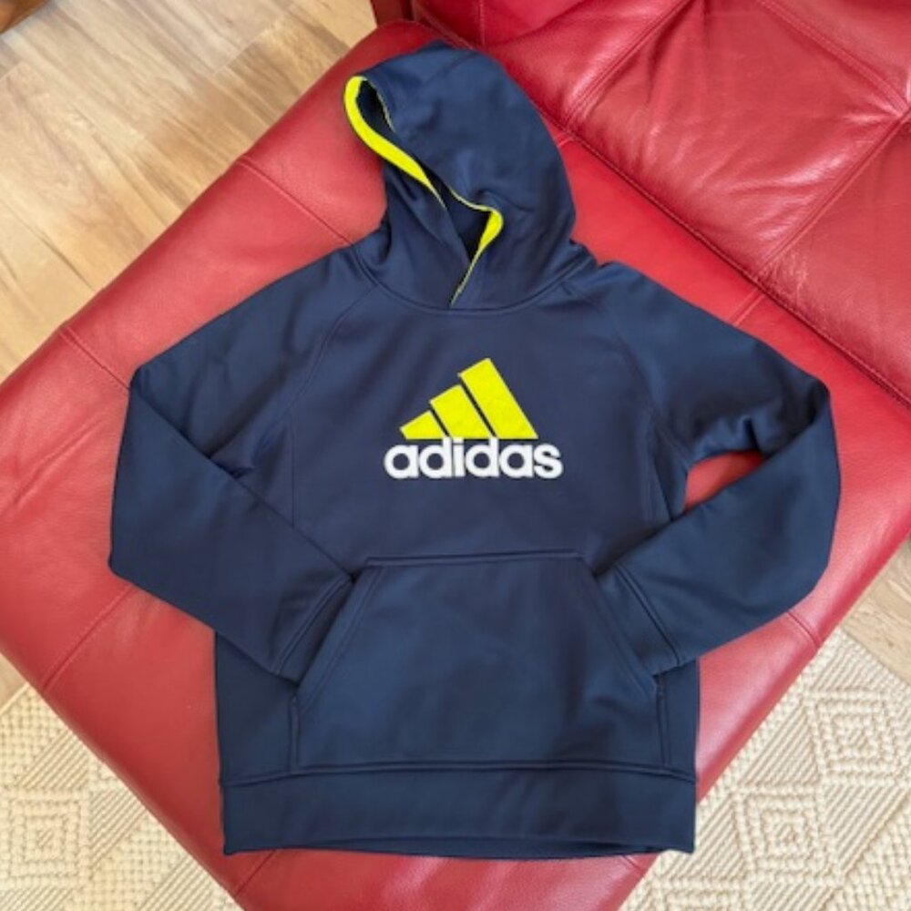 ADIDAS Navy Blue Hoodie- EUC